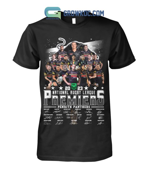 2023 National Rugby League Premiers Penrith Panthers T Shirt