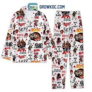 AC/DC You Shook Me All Night Long Highway To Hell Pajamas Set