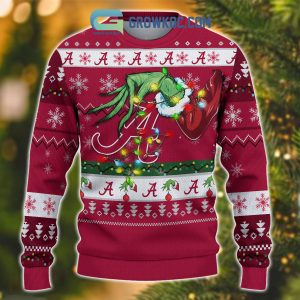 Alabama Crimson Tide NCAA Grinch Christmas Ugly Sweater