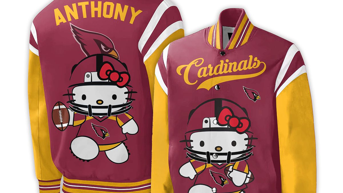 Personalized NFL Arizona Cardinals Special Hello Kitty Design