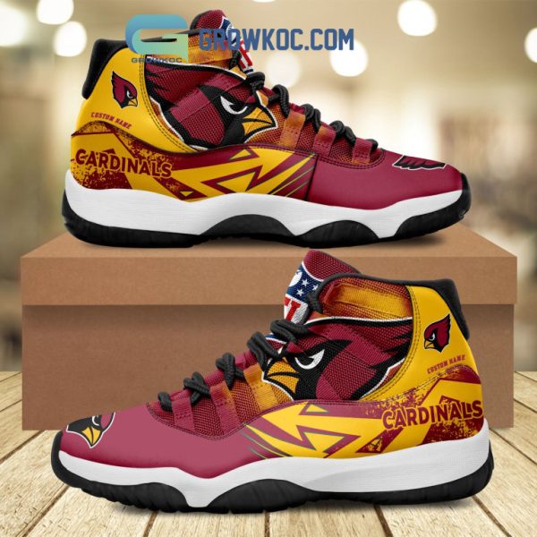 Arizona Cardinals NFL Personalized Air Jordan 11 Shoes Sneaker