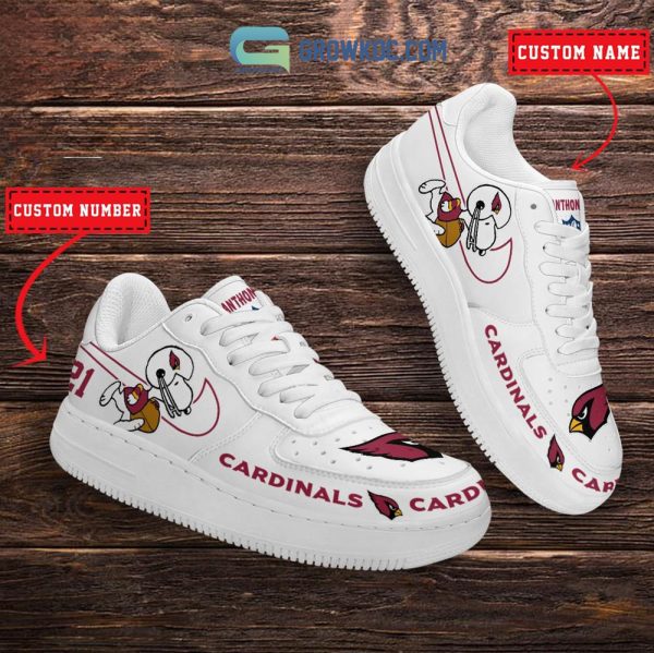 Arizona Cardinals NFL Snoopy Personalized Air Force 1 Low Top Shoes