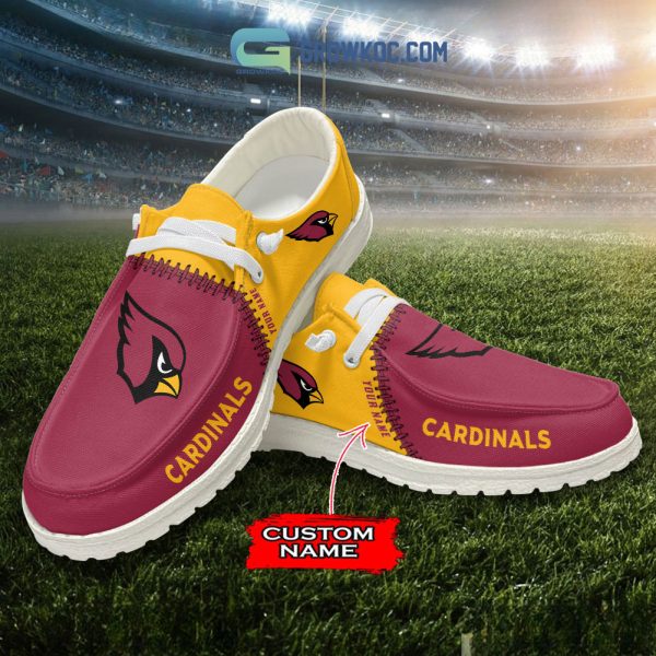 Arizona Cardinals Personalized Hey Dude Shoes