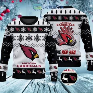 Arizona Cardinals The Red Sea Christmas Ugly Sweater