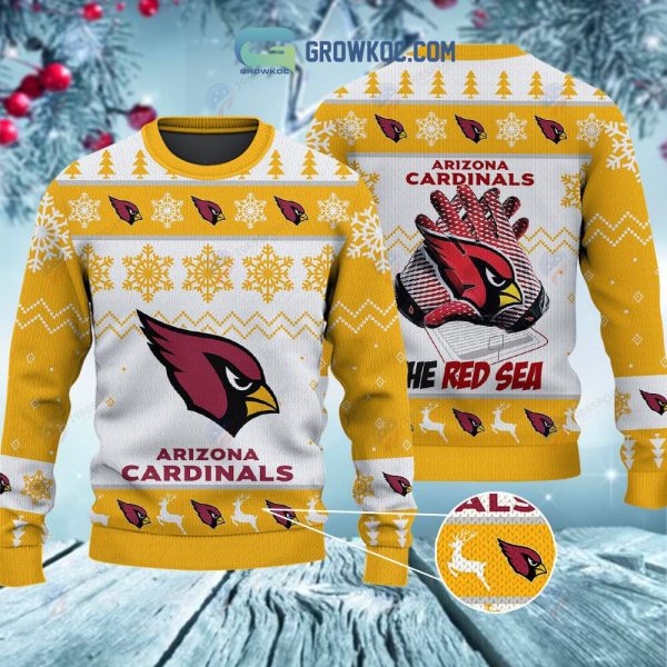 Arizona Cardinals The Red Sea Christmas Ugly Sweater