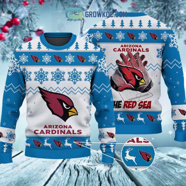 Arizona Cardinals The Red Sea Christmas Ugly Sweater