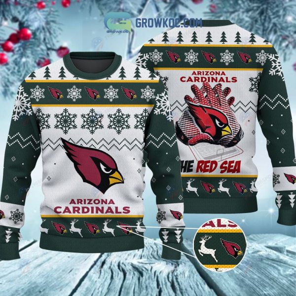 Arizona Cardinals The Red Sea Christmas Ugly Sweater