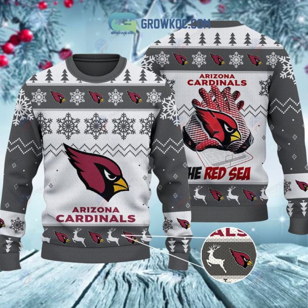 Arizona Cardinals The Red Sea Christmas Ugly Sweater