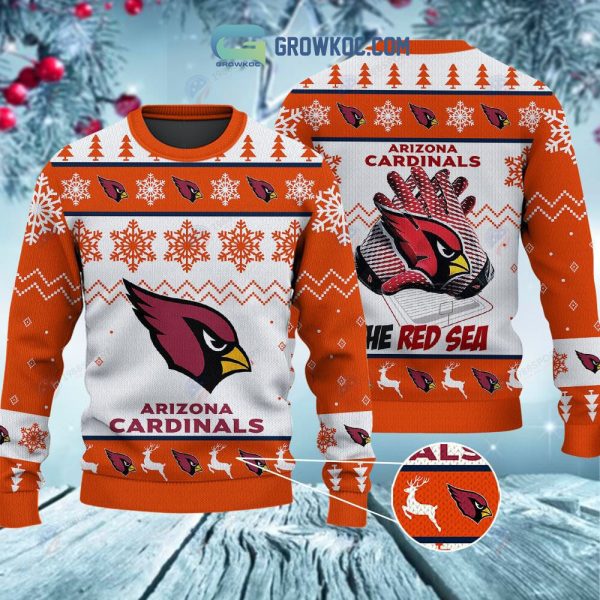 Arizona Cardinals The Red Sea Christmas Ugly Sweater