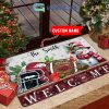 Auburn Tigers Snowman Welcome Christmas Football Personalized Doormat