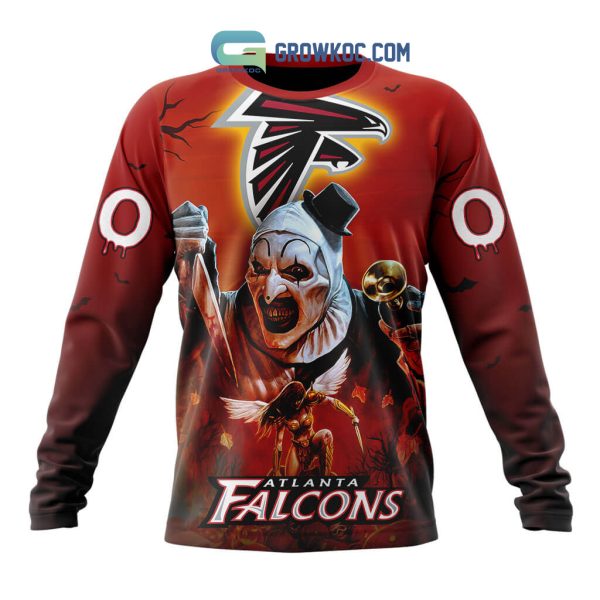 Atlanta Falcons NFL Horror Terrifier Ghoulish Halloween Day Hoodie T Shirt