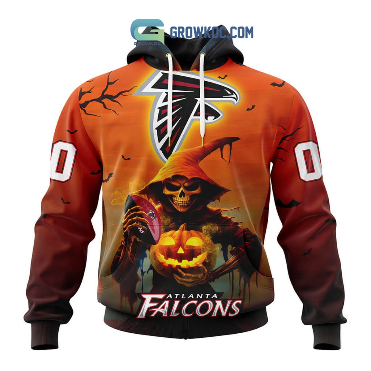 Atlanta Falcons Pumpskin Monster Halloween 3D All Over Printed Shirts