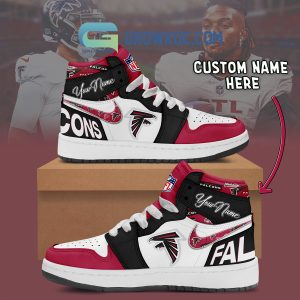 Atlanta Falcons Personalized Air Jordan 1 High Top Shoes Sneakers
