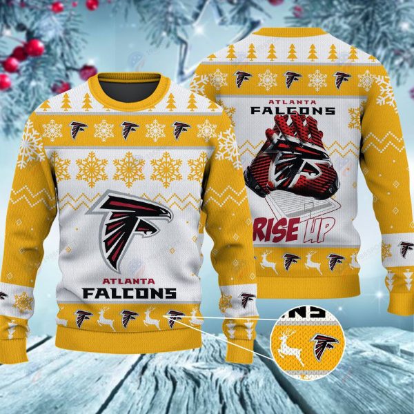 Atlanta Falcons Rise Up Christmas Ugly Sweater