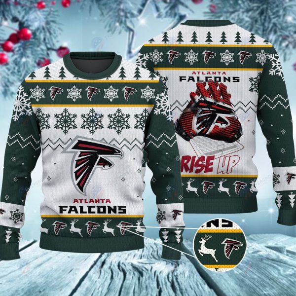 Atlanta Falcons Rise Up Christmas Ugly Sweater