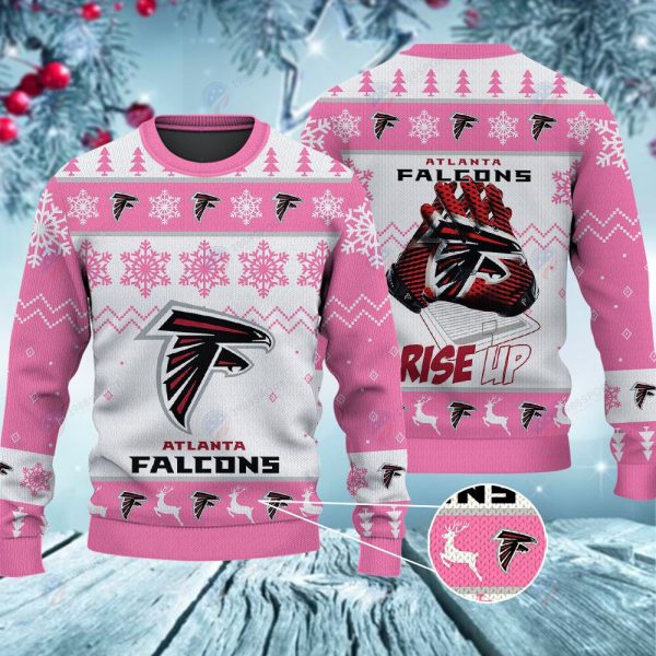 Atlanta Falcons Rise Up Christmas Ugly Sweater