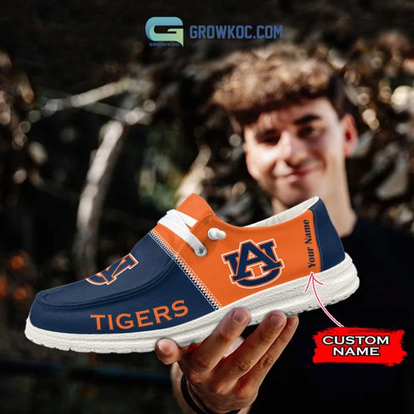 Auburn Tigers Personalized Hey Dude Shoes