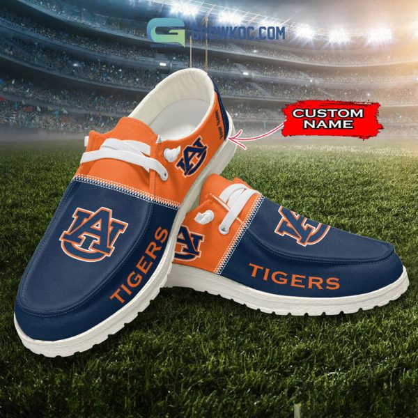 Auburn Tigers Personalized Hey Dude Shoes