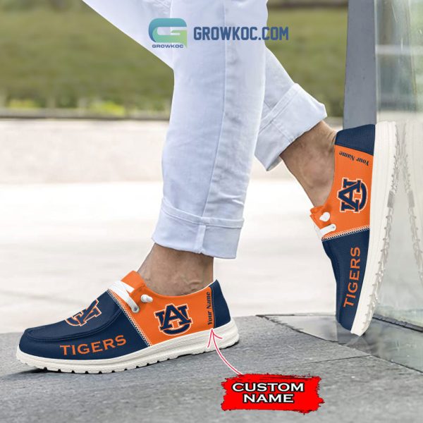 Auburn Tigers Personalized Hey Dude Shoes