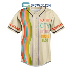 Austin City Limits Music Festival Personalized Baseball Jersey