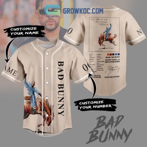 Bad Bunny Danie Sabe Lo Que Va A Pasar Manana Personalized Baseball Jersey