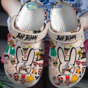 Bad Bunny Latino Gang Ojitos Lindos Clogs Crocs