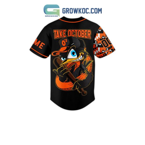 Baltimore Orioles Take October Mascot O’s Personalized Baseball Jersey