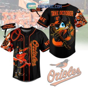 Baltimore Orioles Take October Mascot O’s Personalized Baseball Jersey