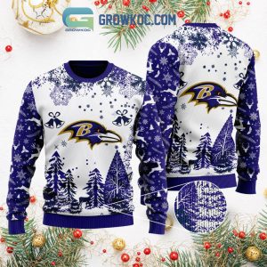 Baltimore Ravens Special Christmas Ugly Sweater Design Holiday Edition