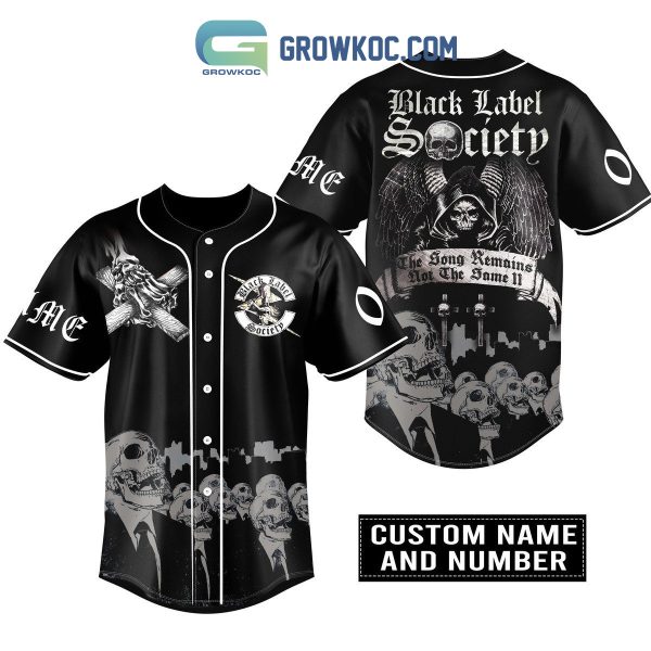 Black Label Society The Song Remains Not The Same Personalized Baseball Jersey