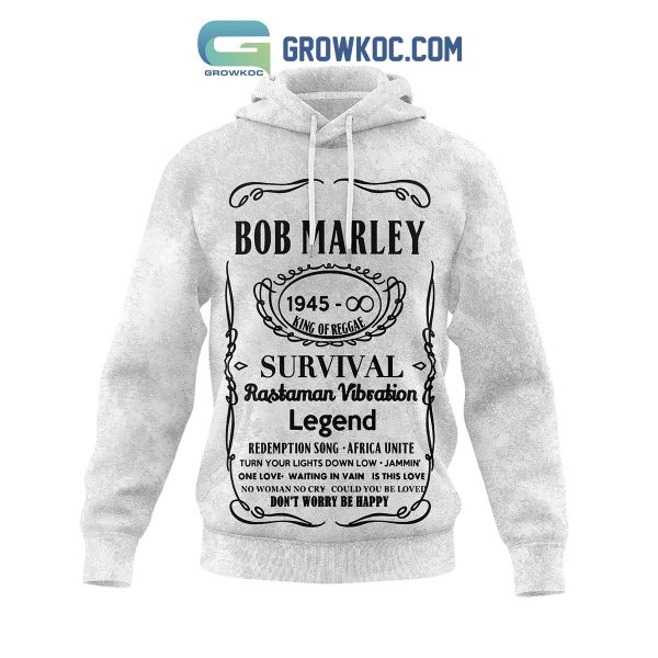 Bob Marley Survival Rastaman Vibration Legend Hoodie T Shirt