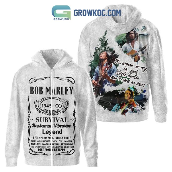 Bob Marley Survival Rastaman Vibration Legend Hoodie T Shirt