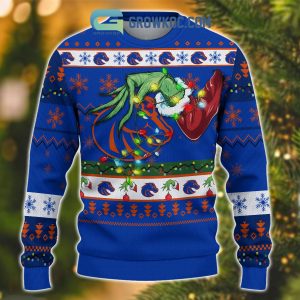 Boise State Broncos NCAA Grinch Christmas Ugly Sweater