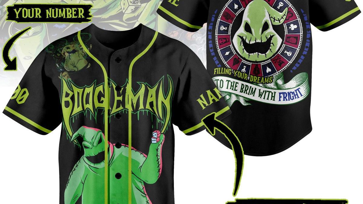 Halloween Baseball Jersey Custom Oogie Boogie Jersey Shirt 