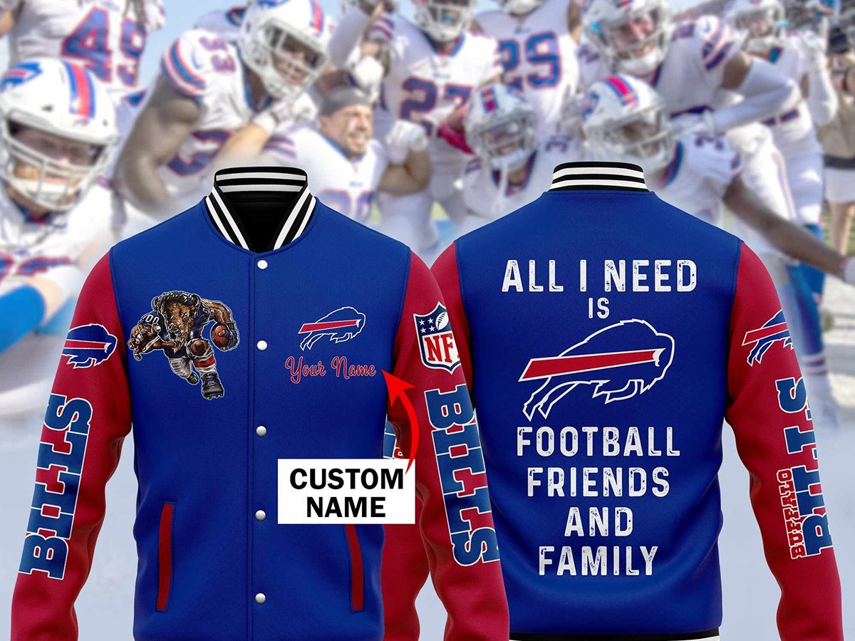 Buffalo Bills Custom Name Baseball Jersey NFL Shirt Best Gift For Fans