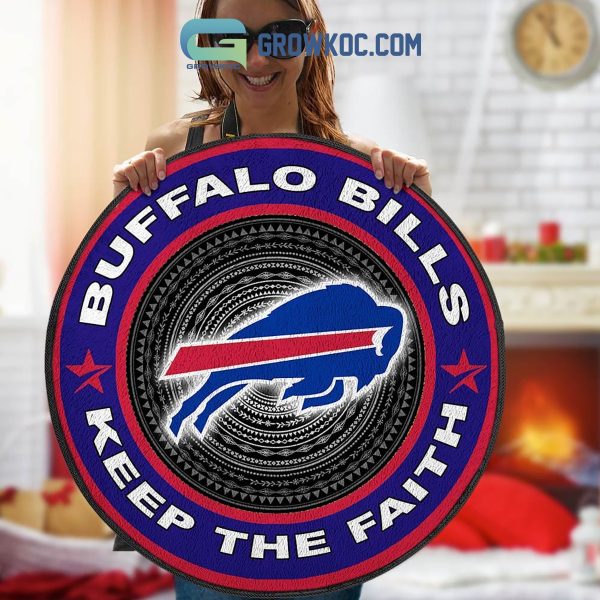 Buffalo Bills Keep The Faith Round Rug Carpet