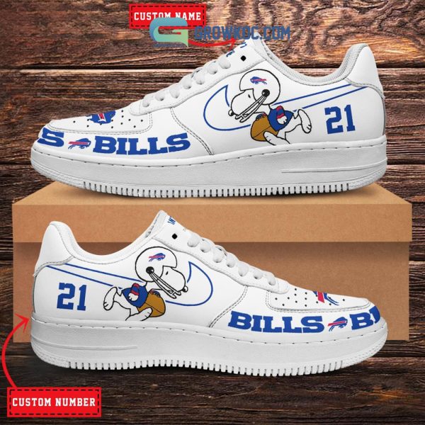 Buffalo Bills NFL Snoopy Personalized Air Force 1 Low Top Shoes