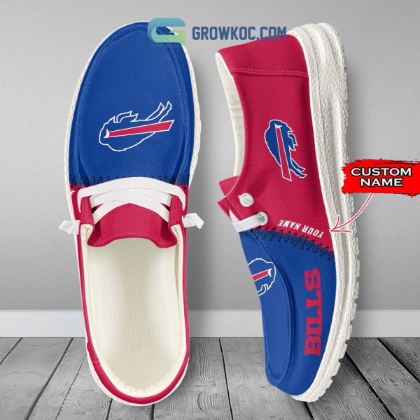 Buffalo Bills Personalized Hey Dude Shoes