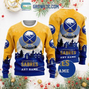 Buffalo Sabres NHL Merry Christmas Personalized Ugly Sweater