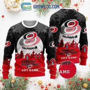 Carolina Hurricanes NHL Merry Christmas Personalized Ugly Sweater