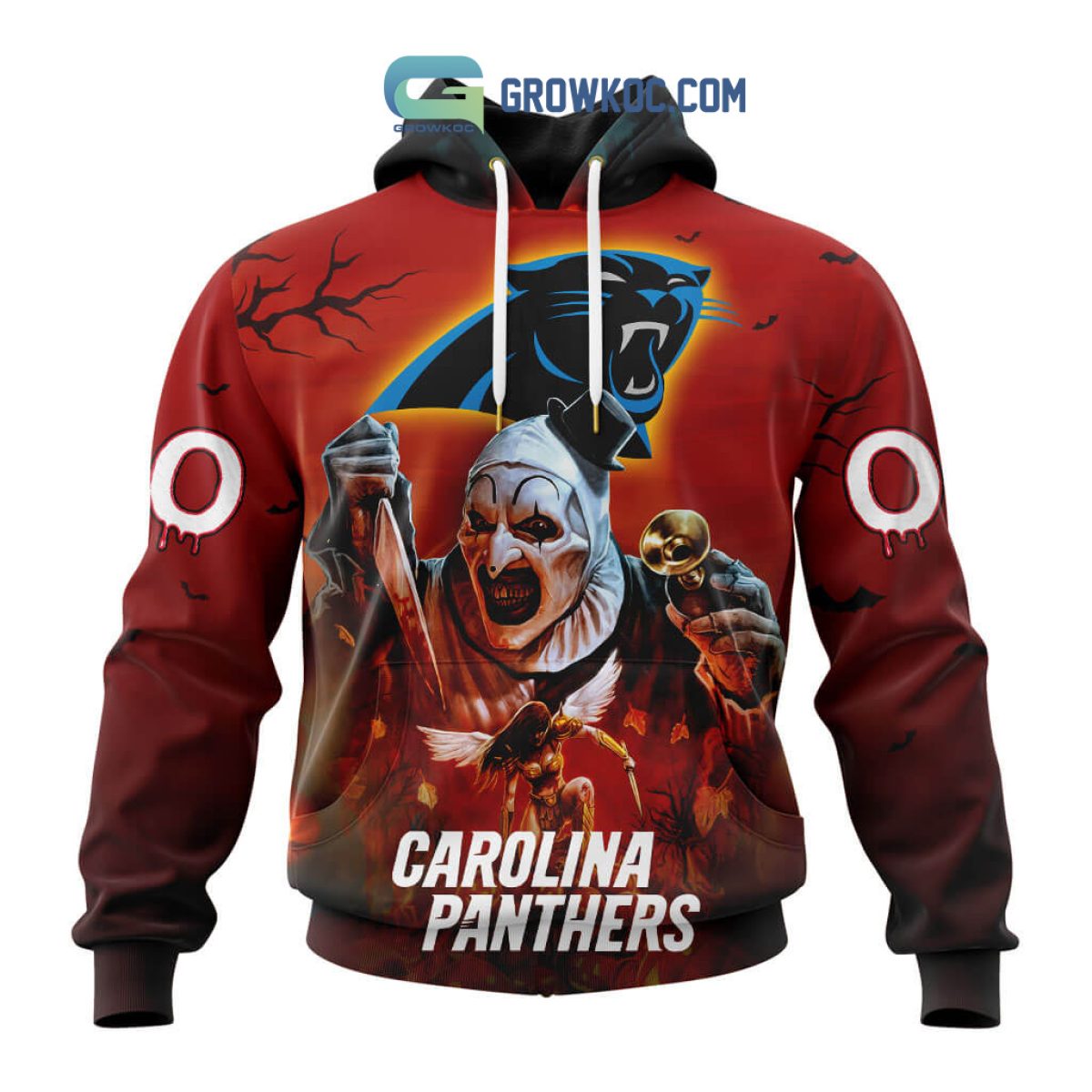 Carolina Panthers Halloween Horror Night 3D Hoodie 3D Sweatshirt - T-shirts  Low Price