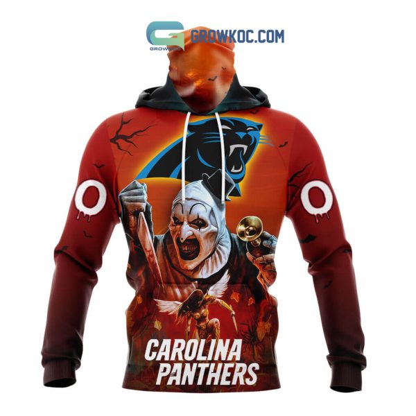 Carolina Panthers NFL Horror Terrifier Ghoulish Halloween Day Hoodie T Shirt