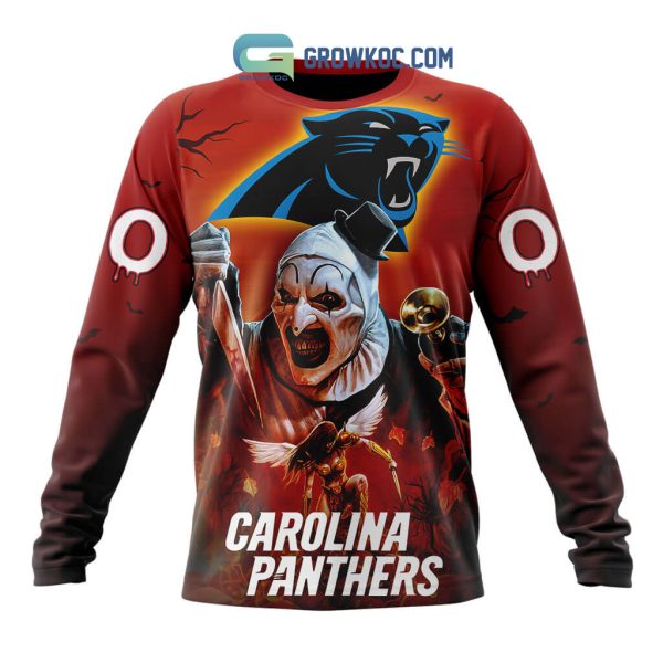 Carolina Panthers NFL Horror Terrifier Ghoulish Halloween Day Hoodie T Shirt