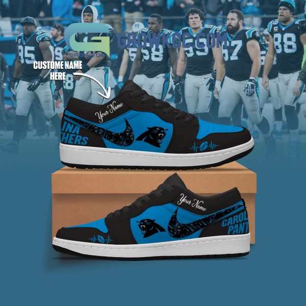 Carolina Panthers NFL Personalized Air Jordan 1 Shoes