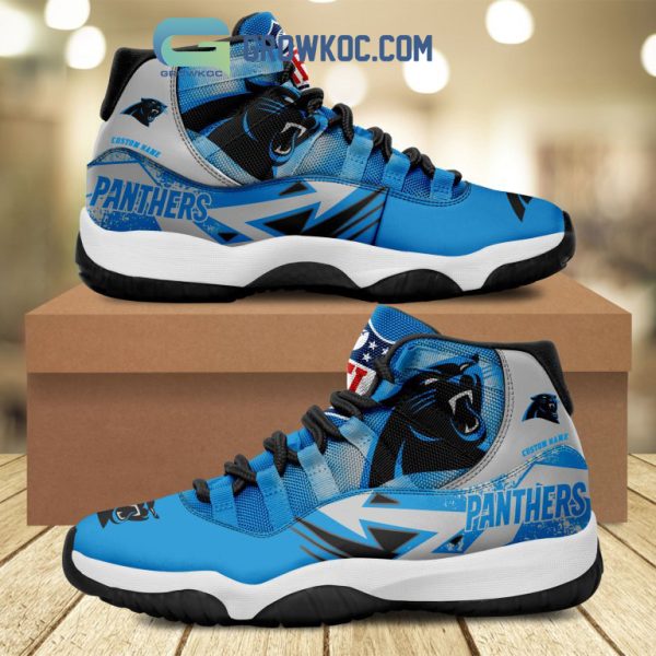 Carolina Panthers NFL Personalized Air Jordan 11 Shoes Sneaker
