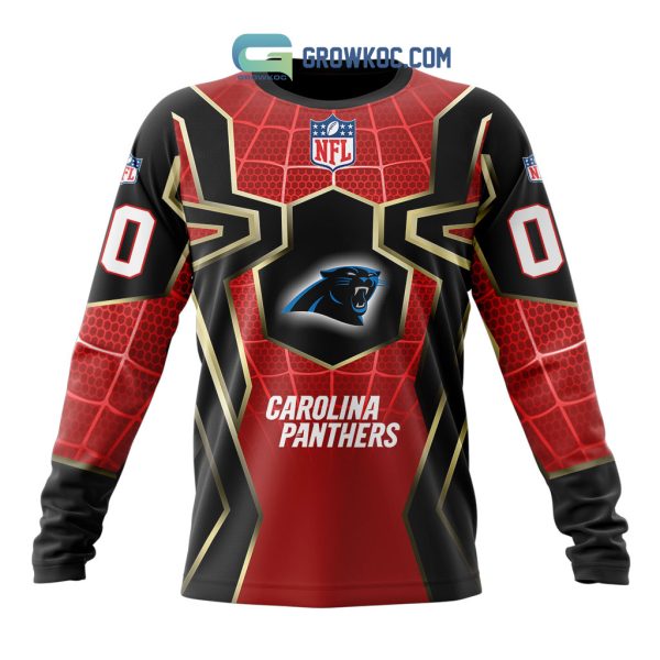 Carolina Panthers NFL Spider Man Far From Home Special Jersey Hoodie T Shirt