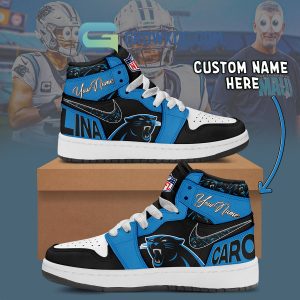Carolina Panthers Personalized Air Jordan 1 High Top Shoes Sneakers