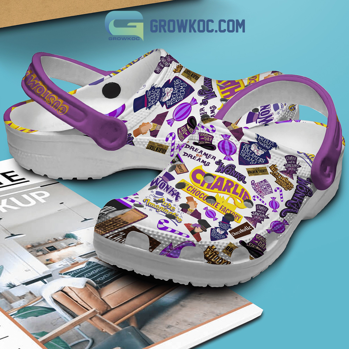 Charlie And The Chocolate Factory Dreamer Of Dreams Personalized Clogs Crocs