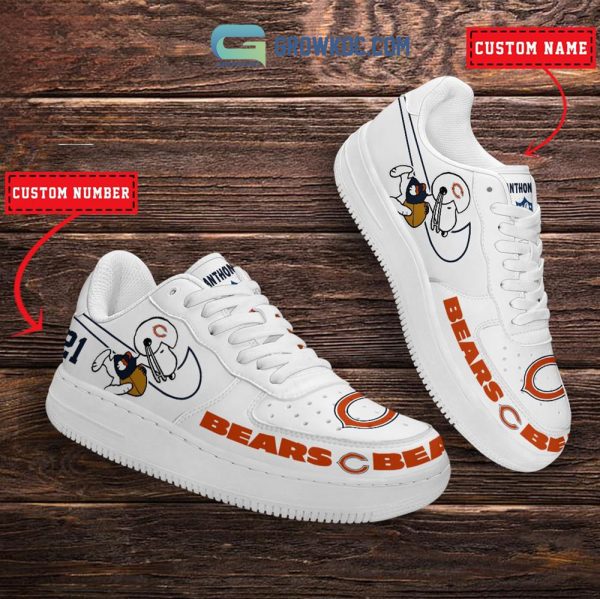 Chicago Bears NFL Snoopy Personalized Air Force 1 Low Top Shoes
