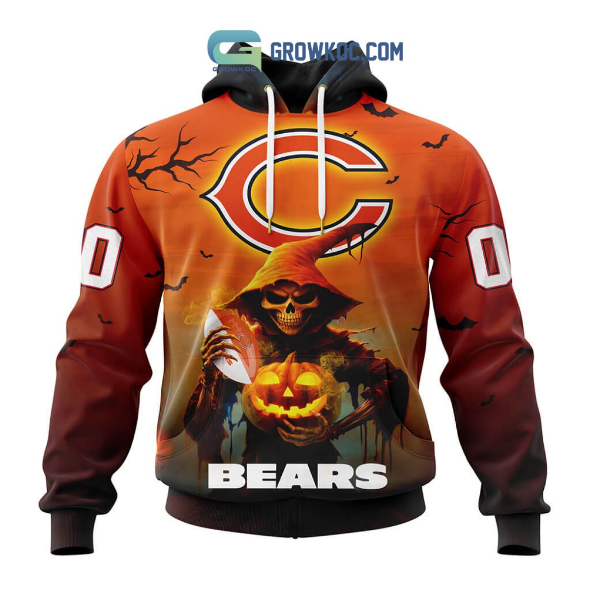 Chicago Bears NFL Personalized Home Jersey Hoodie T Shirt - Growkoc